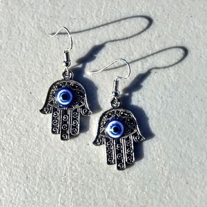 Hamsa Evil Eye earrings